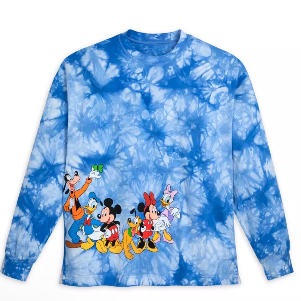 LIMITED EDITION - Mickey Mouse & Friends Tie-Dye Disney Celebration Crew - NWT